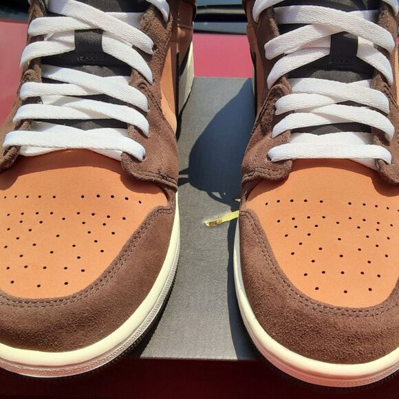 NIKE Jordan 1 Mid SE “Earth Tone/Dark Chocolate” – US Men’s Size 12 – Pre-Owned - Picture 6 of 12